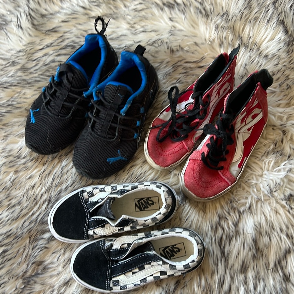 Boys Shoe Lot - Vans, Puma